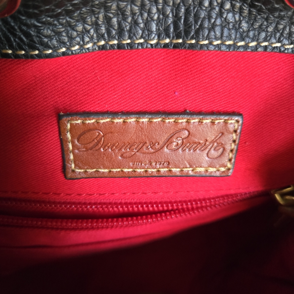 Dooney & Bourke Black Pebbled Leather Backpack - Picture 10 of 12
